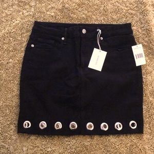 NEW Black skirt, high rise, thigh high. Brand: Good American. Never worn